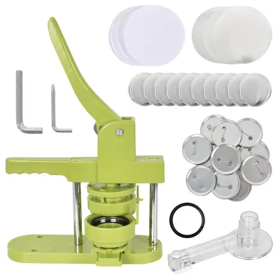 Buttonmaschine 58 mm mit 100 Button-Sets, DIY