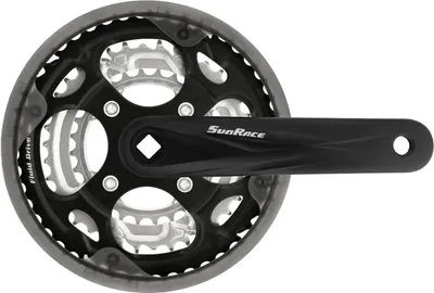 Produktbild von SunRace Kurbelsatz FCM300, 48-38-28Z, L=170mm 3x7/8-fach, Vierkant, schwarz