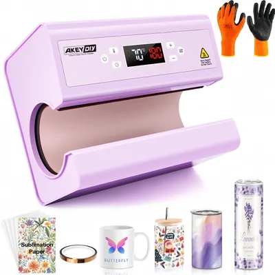 Image de Presse à chaud automatique pour gobelets, presse à sublimation pour gobelets 20 oz, 30 oz et 16 oz, presse à tasses à café 10-15 oz, presse à tasses automatique pour 7,3-8,5 cm