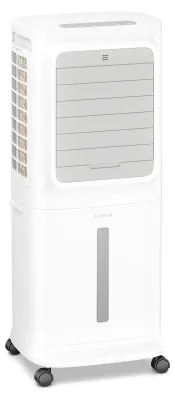 Produktbild von Klarstein Verdunstungskühler, 10L Wassertank, 340 m³/h, App & Fernbedienung, Timer, Nachtmodus, mobiler Luftkühler mit Wasserkühlung für Räume bis 30 m², White