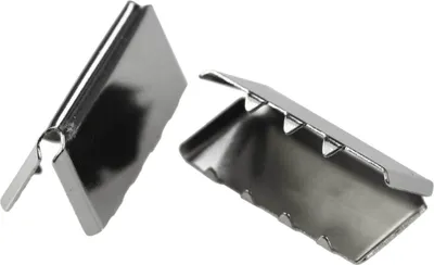 Produktbild von 10 Endstücke für Gürtel Gurte Bänder, 9x20 - 12x40mm Gürtelenden Endkappen