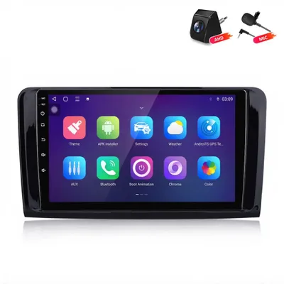 Produktbild von Android Autoradio mit Rückfahrkamera für Mercedes Benz ML/GL Klasse W164 X164 2005-2012 CarPlay GPS Navi 6+128GB 4G LTE WIFI RDS SWC BT DAB+9 Zoll