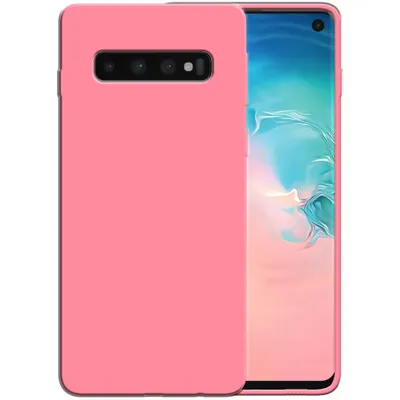 Image de Smartphonica Étui en silicone pour Samsung Galaxy S10
  Plus avec intérieur souple - Rose