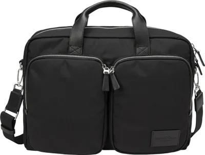 Productafbeelding van Marc O'Polo aktetas schoudertas met laptopvak Glen Business Bag Black zwart
