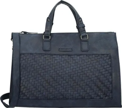 Produktbild von Damen Tasche Schultertasche Umhängetasche Crossover Bag Leder Optik Handtasche Blau