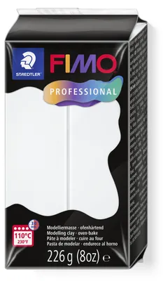 Produktbild von STAEDTLER FIMO professional 8042 ofenhärtende Modelliermasse Einzelprodukt, 226g, weiß