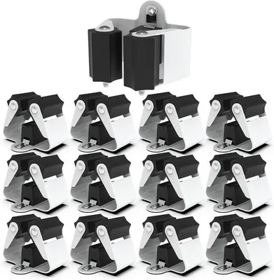 Produktbild von Gartenrechenhalter - Ophangsystem für Gartenrechen - Lagerungsset für Gartenwerkzeuge (schwarz)
