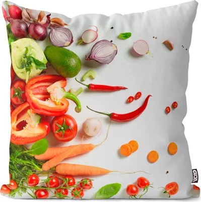 Produktbild von VOID Gemüse Vegetarisch Küche Kissenbezug Kissenhülle Sofakissen Kissen Deko Outdoor-Kissen Dekokissen