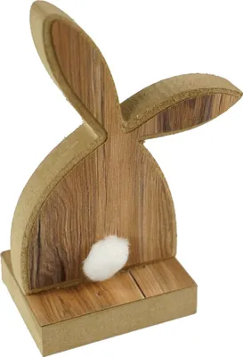 Produktbild von Holz Deko Osterhase in MDF 14cm