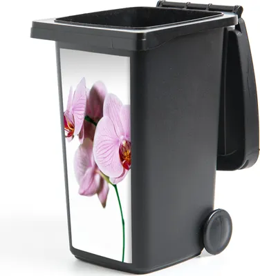 Produktbild von MuchoWow® Mülltonnenaufkleber Rosa Orchideenblüte 38x80 cm - Behälteraufkleber - Mülleimer-Aufkleber - Container-Aufkleber