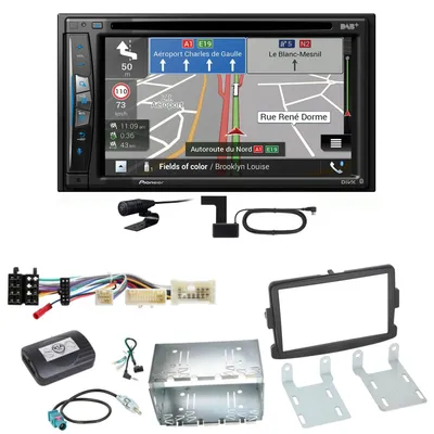 Produktbild von Pioneer AVIC-Z730DAB Navigation Bluetooth CD Einbauset für Dacia Dokker Sandero