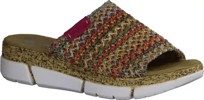 Produktbild von Rieker V2369-90 Damen, Keilpantolette, Synthetik, Multi, Pantoletten - Damenschuhe Pantolette / Zehentrenner, Mehrfarbig