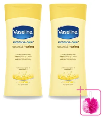 Produktbild von 2 x Vaseline Essential Healing Bodylotion - Nährend & Pflegend - 200 ml - Sparpackung - 2 Stücke