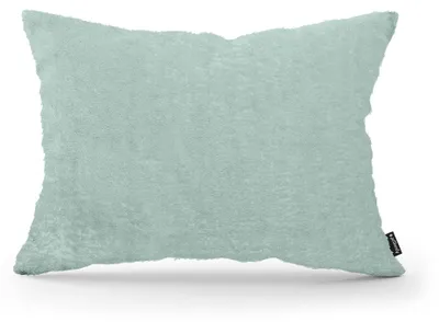 Immagine prodotto di Cuscino decorativo in peluche, color verde pastello, 40 x 55 cm