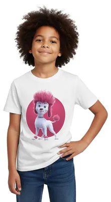 Produktbild von Spreadshirt 100% Wolf Freddy Pose Kinder T-Shirt, 122/128 (7-8 Jahre), Weiß