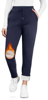 Produktbild von Warme Fleece Jogginghose für Damen mit Kordelzug