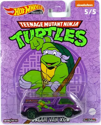 Produktbild von Hot Wheels DLB45-HCN93 Dream Van XGW lila -Turtles 5/5 Maßstab 1:64 Modellauto