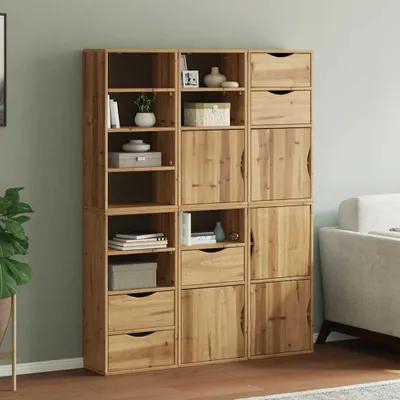 Obrázek produktu pro vidaXL Boční skříňky 6 ks. ODDA 40x24x79 cm z masivního borovicového dřeva