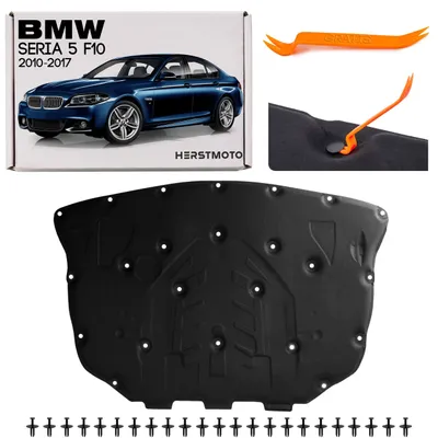 Produktbild von HERSTMOTO Motorhaubendämmung Schalldämmung der Motorhaube Motorhauben-Dämmmatte MIT CLIPS FÜR BMW 5er F10 F11 2010-2017 51486989301