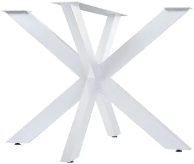 Produktbild von CLP Tischbeine Hardwick aus Stahl in Sternform Höhe 71 cm weiß Größe 100x100x71 cm Größe 100x100x71 cm