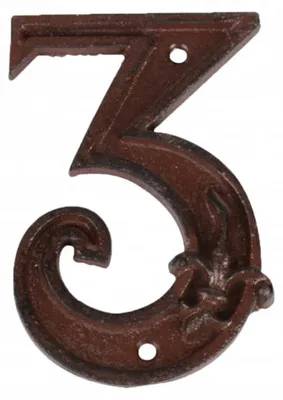 Image de Numéro de maison - L 1,1 x l 8 x H 11,8 cm - 3