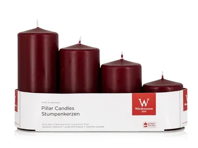 Obrázok produktu pre Wiedemann 218160067 Sviečka na stĺpik - sada 4 ks, bordó