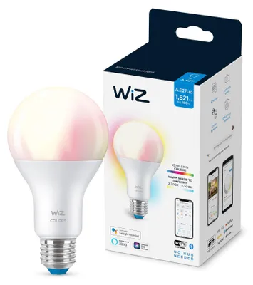 Zdjęcie produktu dla WiZ Żarówka 100 W A67 E27, Inteligentne żarówki, Wi-Fi/Bluetooth, Biały, Wi-Fi 4 (802.11n), 802.11b, 802.11g, LED, E27