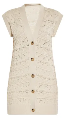 Image de Gilet VIRITA pour femme - crème foncé, L