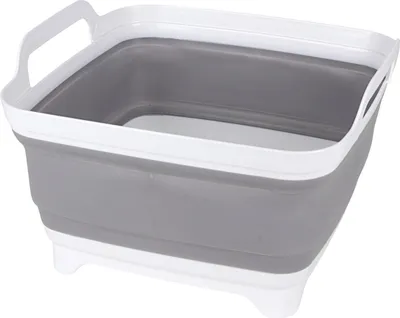 Image de Evier pliable 9,6L avec écoulement Evier de camping Evier pliable pour faire la vaisselle Evier de lavage