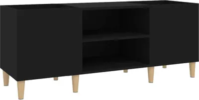 Obrázek produktu pro vidaXL Skříňka na talíře černá 121x38x48 cm Materiál dřevo
