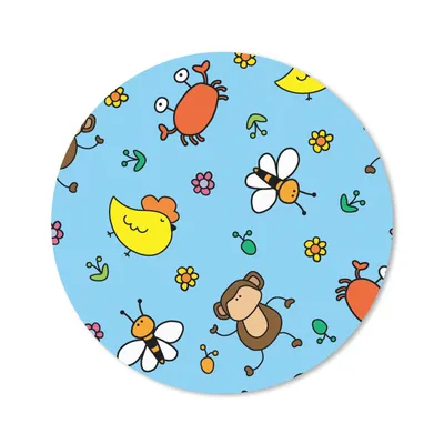 Produktbild von MuchoWow® Mauspad Mousepad Tiere - Bienen - Muster 20x20 cm - Mousepads - Maus Mat - Pad - Mausunterlage - Schreibtischmatte