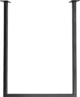 A U-shaped metal frame designed as a table leg or base.