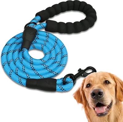 Produktbild von Hundeleine, starke Leine mit gepolstertem Griff für kleine, mittlere und große Hunde, (150 cm)