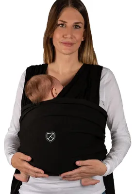 Produktbild von Koala Babycare Babytragetuch Bauchtrage Cuddle Band 2 bis 15kg Black
