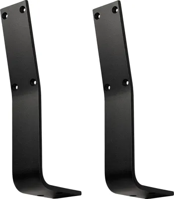 Produktbild von 1 Paar Rückenlehnenhalterungen TAB Stahl schwarz matt Profil 60 x 8 mm Höhe: 323,5 Tiefe: 123 mm Rücklehne Rückenlehnen-Halterung für Sitz-Bank & Betten von SOTECH
