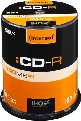 Produktbild von 100 Intenso CD-R 700 MB
