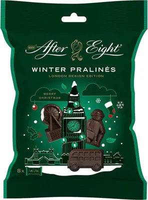 Produktbild von After Eight Winter Pralines aus Zartbitterschokolade mit Minze 65g