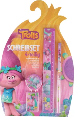 Produktbild von Schreib-Set Trolls 4 teilig 12er