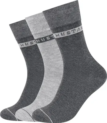 Immagine prodotto di 3 Confezioni di calze Mustang Uomo Grigio Scuro Mie31039 - 9703 43 - 46 l