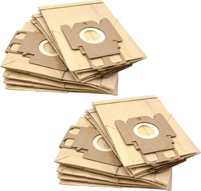 Produktbild von vhbw 20x Staubbeutel Ersatz für Swirl M 52 für Staubsauger - Typ K 20,9cm x 13cm Sandfarben
