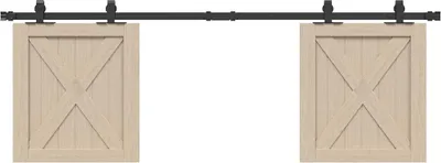 Produktbild von vidaXL Schiebetürbeschlag Set für Schranktüren 152 cm Kohlenstoffstahl