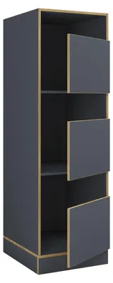 Produktbild von Wäscheschrank 3 Fächern & Türen Rislo