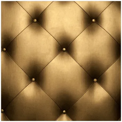 Produktbild von Wallario Wandbild aus Acryl, 50 x 50 cm, freischwebende Optik - Goldene Ledertür