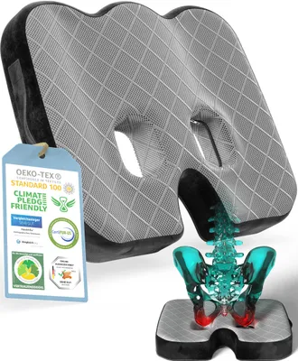 Produktbild von Orthopädisches Sitzkissen, Memory Foam, für Bürostuhl