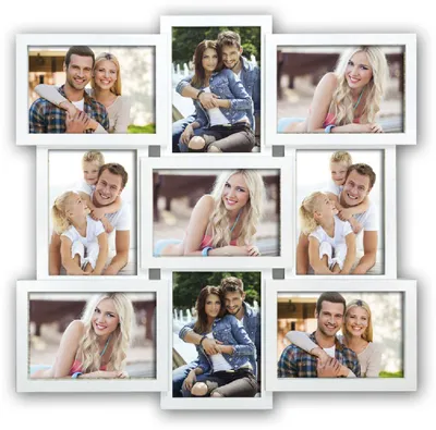 Obrázek produktu pro ZEP Fotogalerie SANTANDER bílá 9 fotografií 13x18 cm (52x52 cm)