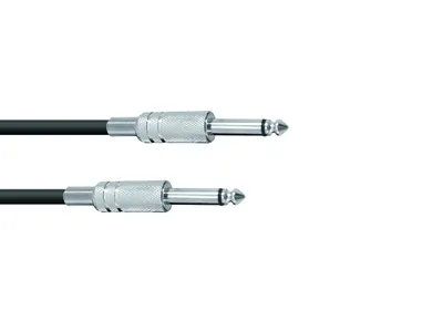 Produktbild von OMNITRONIC Klinkenkabel 6,3 mono 0,5m sw