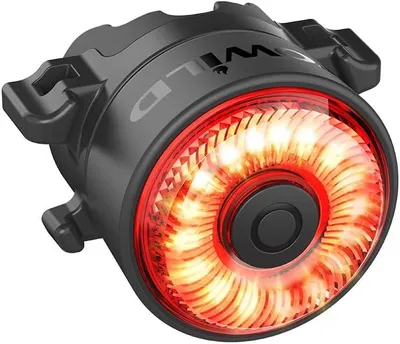 Immagine prodotto di Luci posteriori per ruota freno, luci posteriori per biciclette intelligenti, fino a 36 ore di illuminazione, grado di protezione IPX6, 5 modalità di illuminazione, ricaricabile tramite USB-C