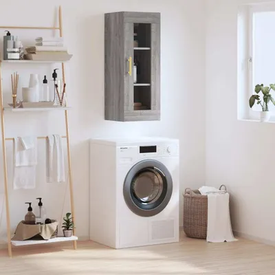 Produktbild von vidaXL Wandschrank Grau Sonoma 34,5x34x90 cm