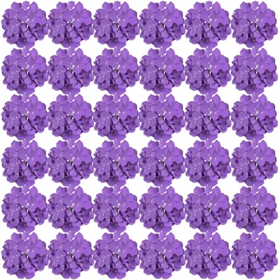 Künstliche Hortensienblüten, 35 Stück, 18 cm, lila