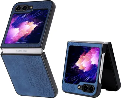 Produktbild von König Design Hülle kompatibel mit Samsung Galaxy Z Flip5 5G Kunststoff Soft Handyhülle - Handy Case Blau